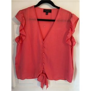 Laundry by Shelli Segal tie front blouse